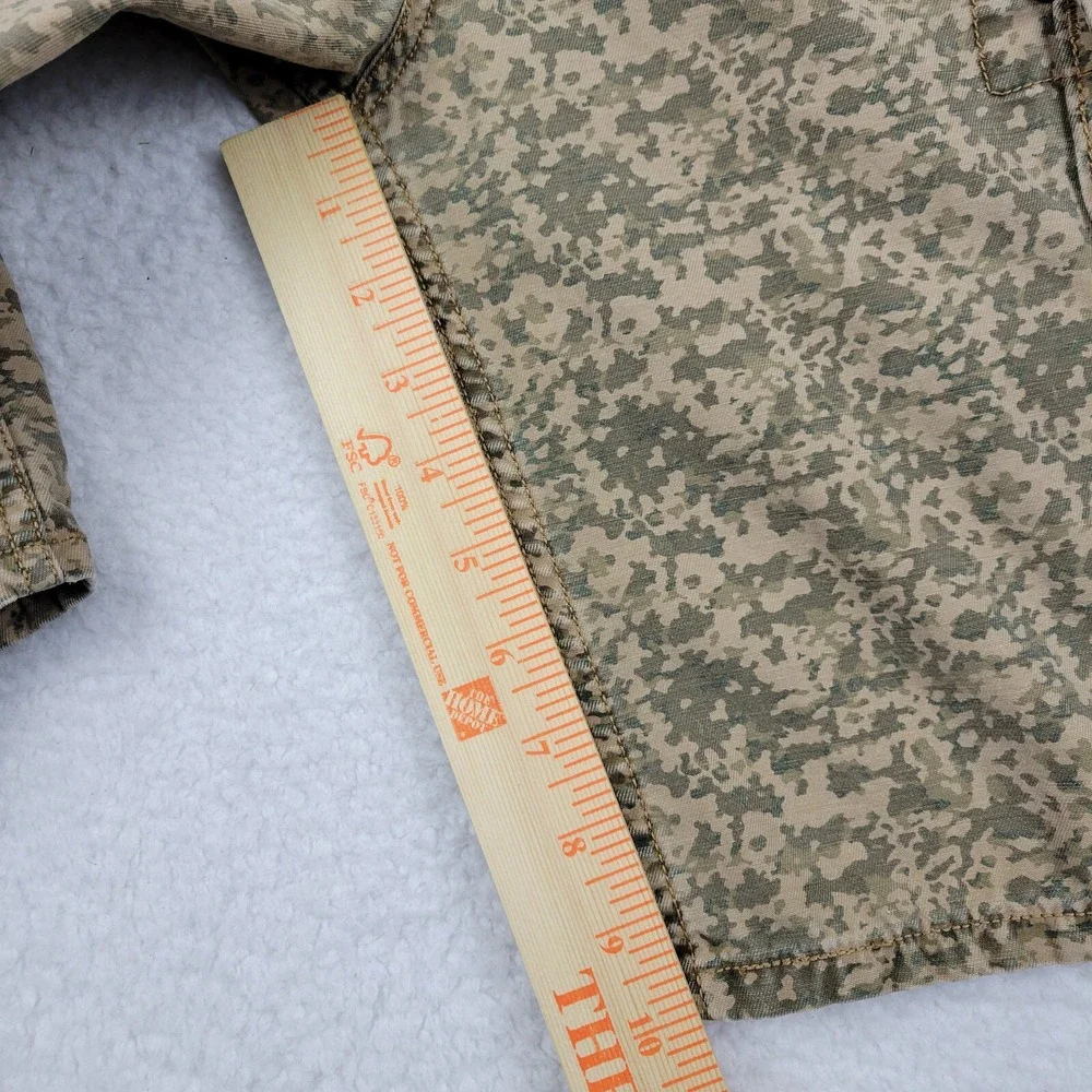 Levis Cargo Camo Shorts Mens 32 Cotton‎ Military Distressed Army Green READ